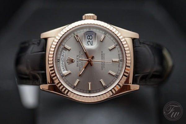 The New Day-Date Rolex – Leather for a Change