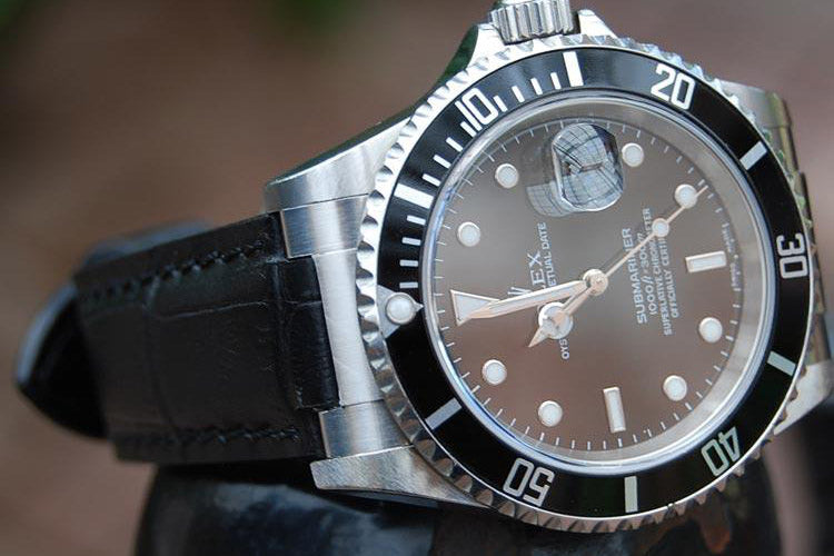 Rolex Alligator Leather Watch