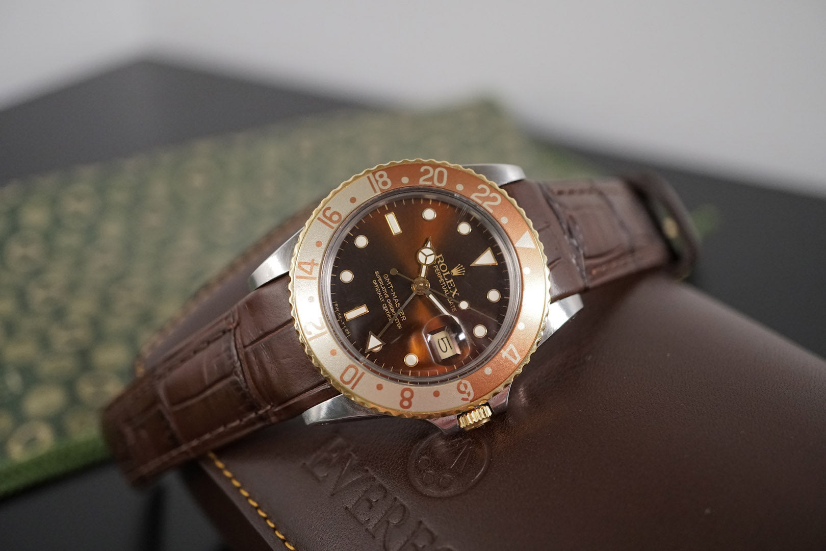 Mockingbird melon Overstige Leather straps for Rolex watches