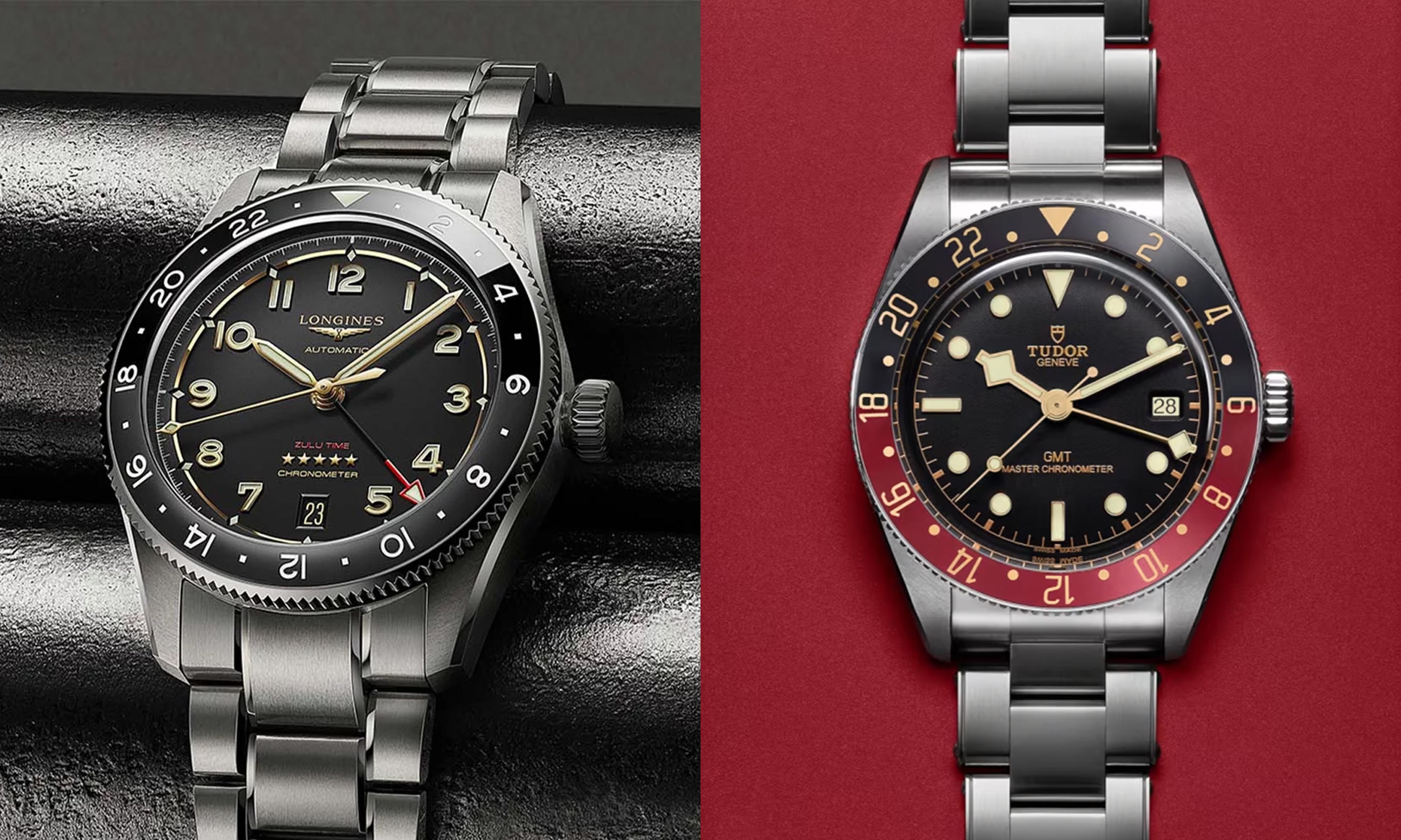 Longines Spirit Zulu Time Titanium vs. Tudor Black Bay 58 GMT Everest Bands