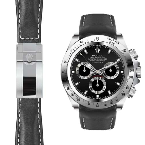 Leather strap for rolex daytona Clearance