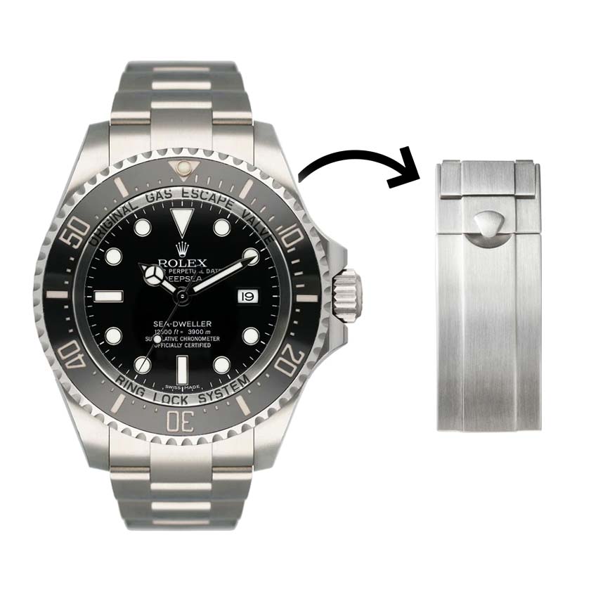 Rolex Deepsea 116660 Oyster Deployant Buckle Replacement | Everest