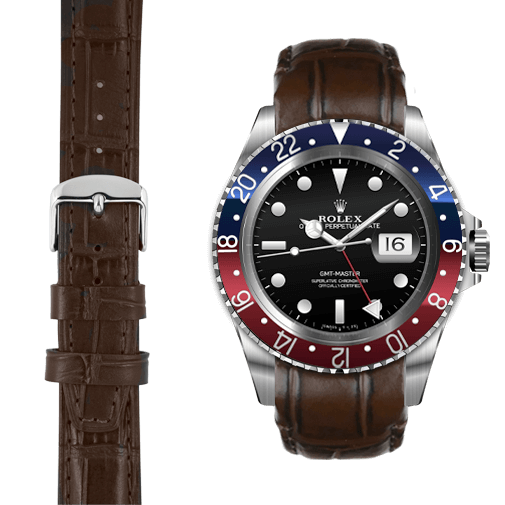 Leather Strap for Rolex GMT 1675 16750 Watch Everest Bands