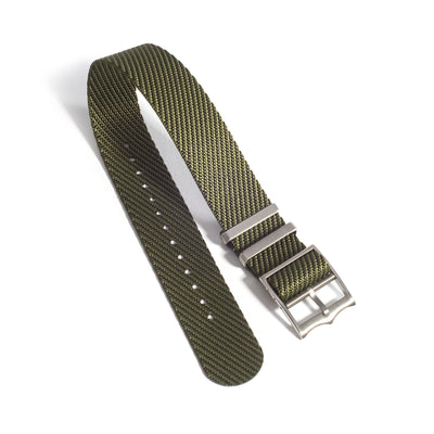 Everest Army Green NATO-Style Single Pass Nylon Watch Band