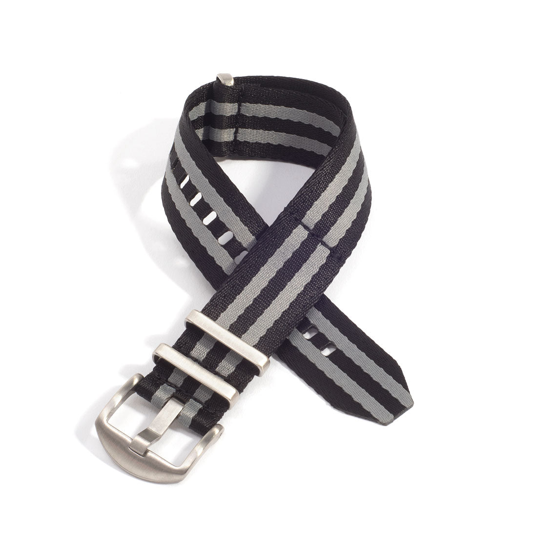 Everest Black & Grey Bond Nylon Watch Band Everest Bands