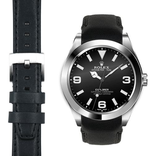Rolex explorer 1 leather strap sale