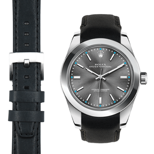 Rolex oyster perpetual 39 leather strap discount