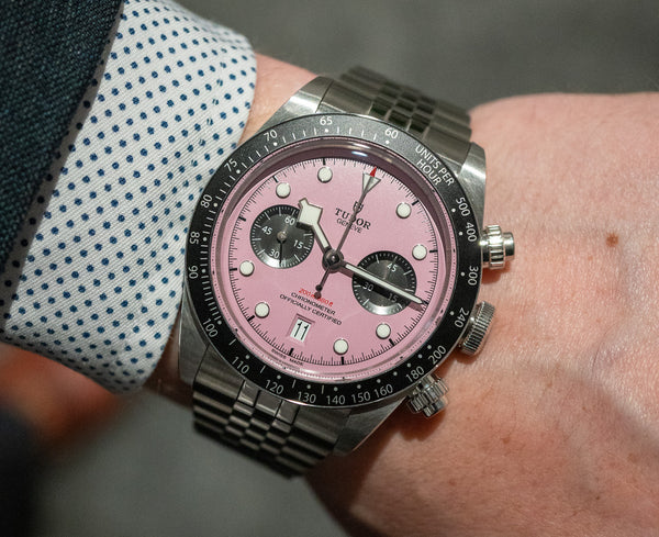 Tudor's Other 'Halo' Watch: The Black Bay Chrono 'Pink' (Live Pics)