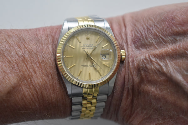 The story of how I converted a plexiglass crystal to a sapphire one on a Rolex Datejust