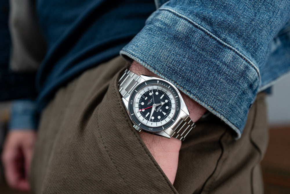 Powered by a new three-day movement, a mechanical GMT diver's