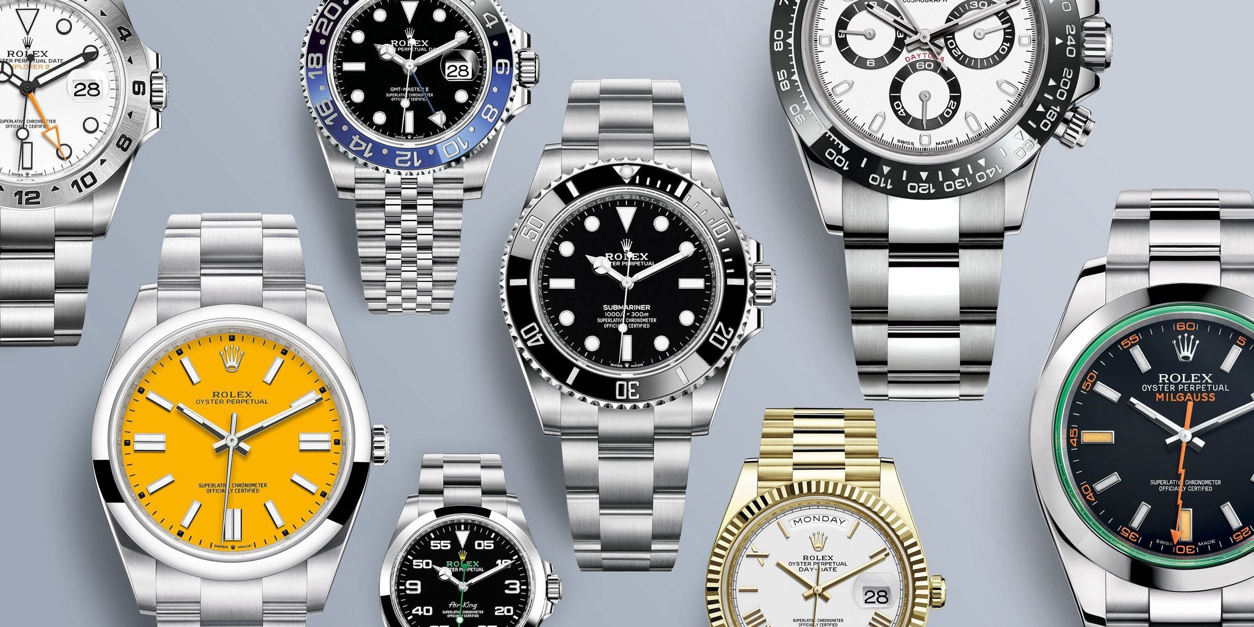 Rolex Model Guide Comprehensive Guide to Rolex Sizes: Dimensions of Every Model | Everest ...