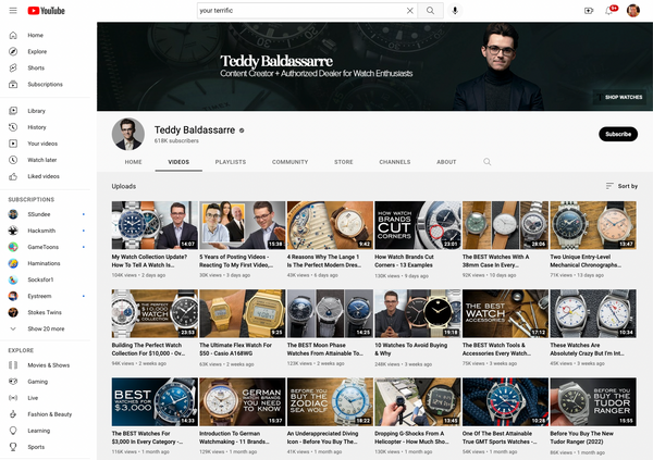 Three YouTube Watch / Timepiece Accounts To Follow In 2022