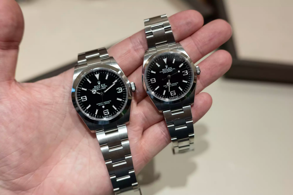 Sizing the Rolex Explorer I 36mm and 40mm Everest Bands