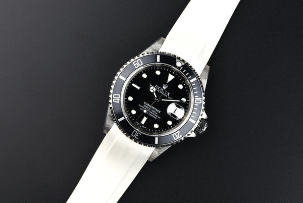 Rock Everest White Rubber on Your Rolex Sports Models