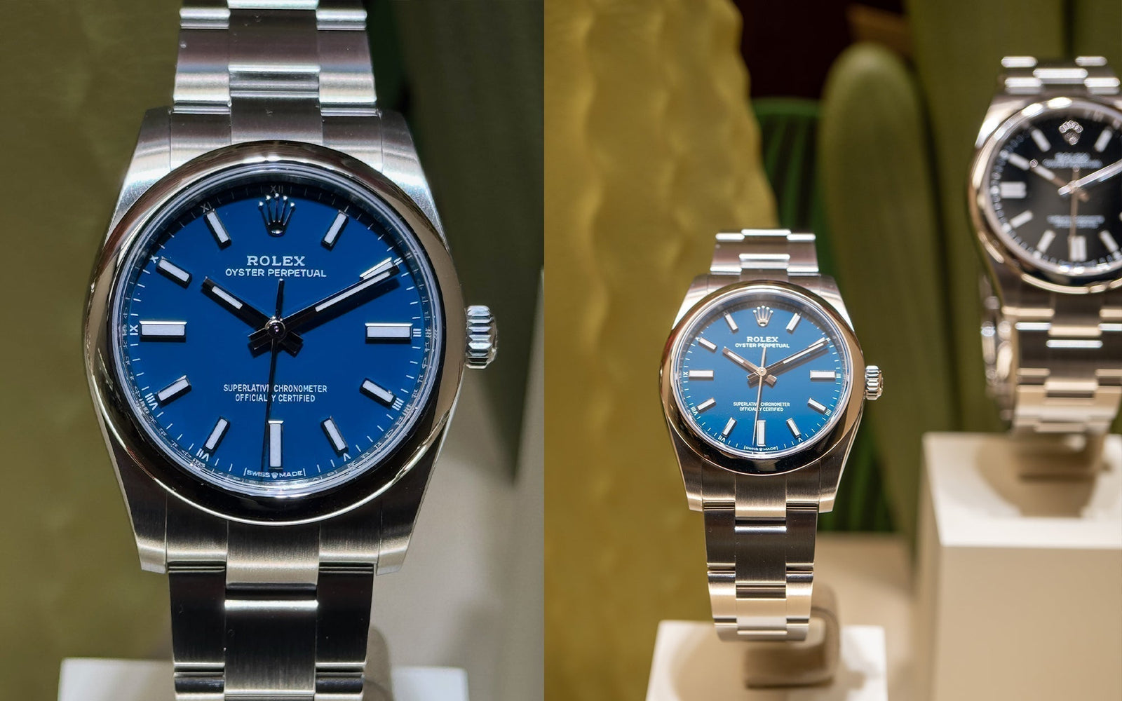 You Might Have Missed These New Rolex Oyster Perpetuals (Blue