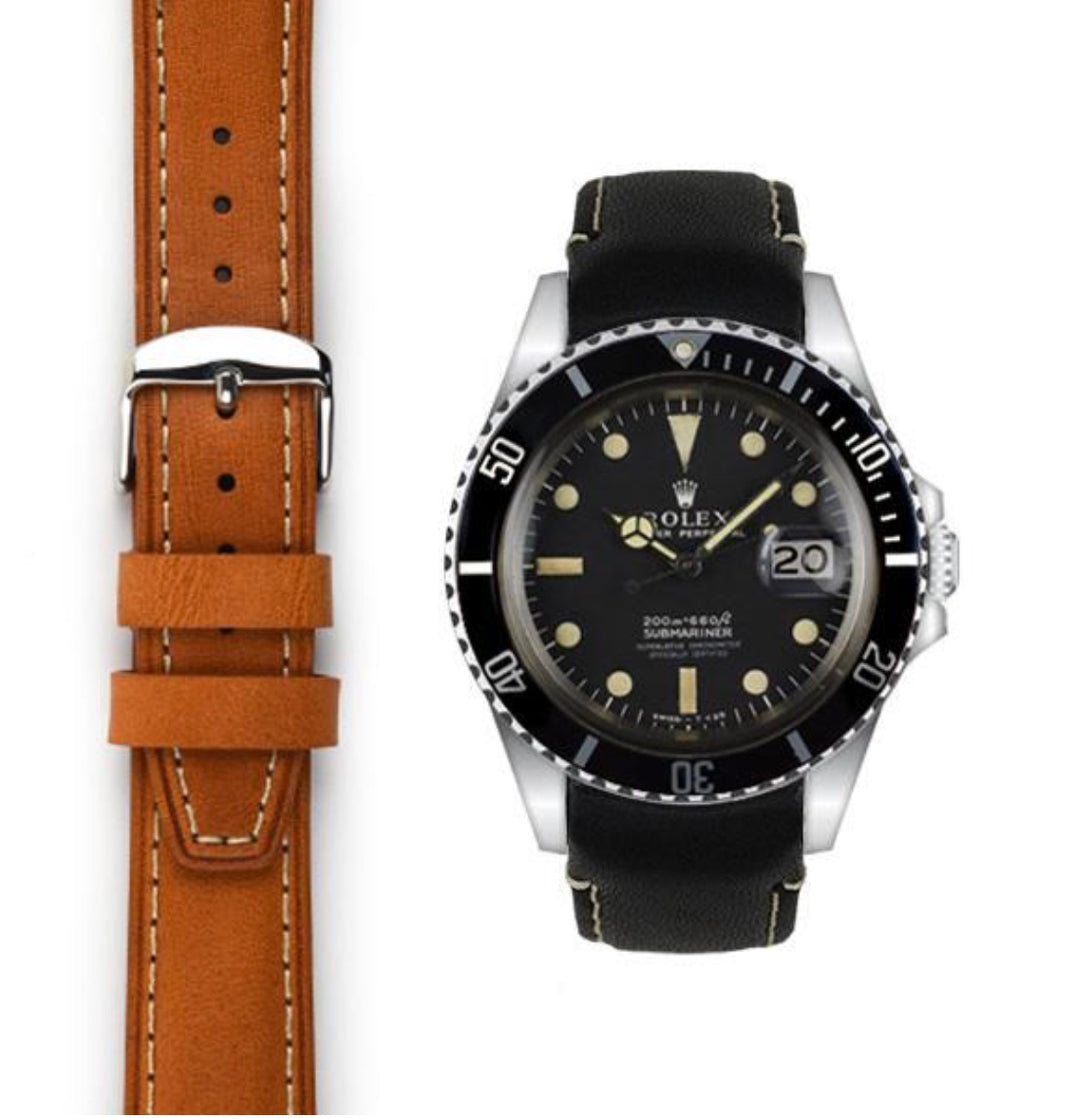 Leather Straps for your vintage Rolex Submariner 5512, 5513, 1680