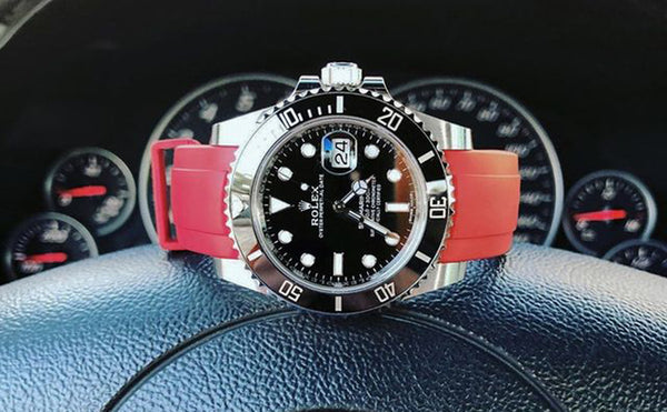 The Red Rubber Strap Your Rolex Deserves