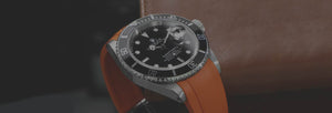   Orange Rolex Rubber Watch Straps 