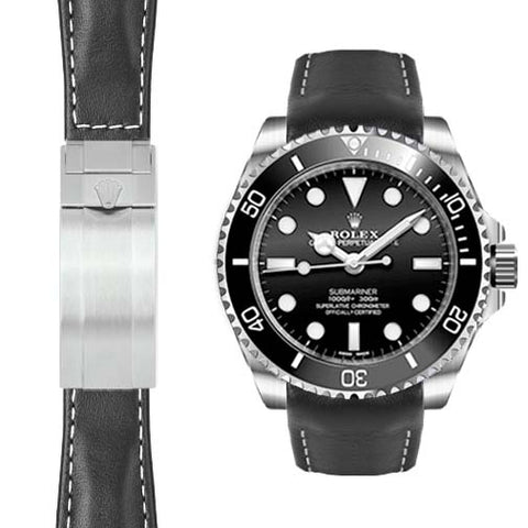 BlackLeatherSubmarinerCeramicN