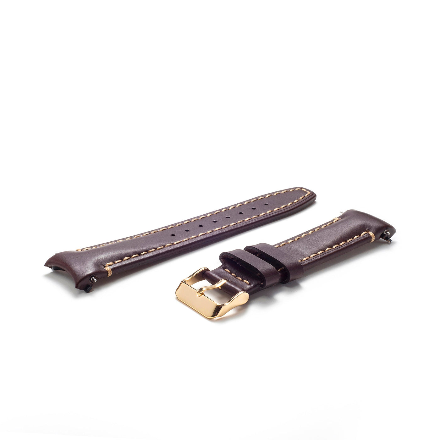 Brown Alligator / Gold Buckle