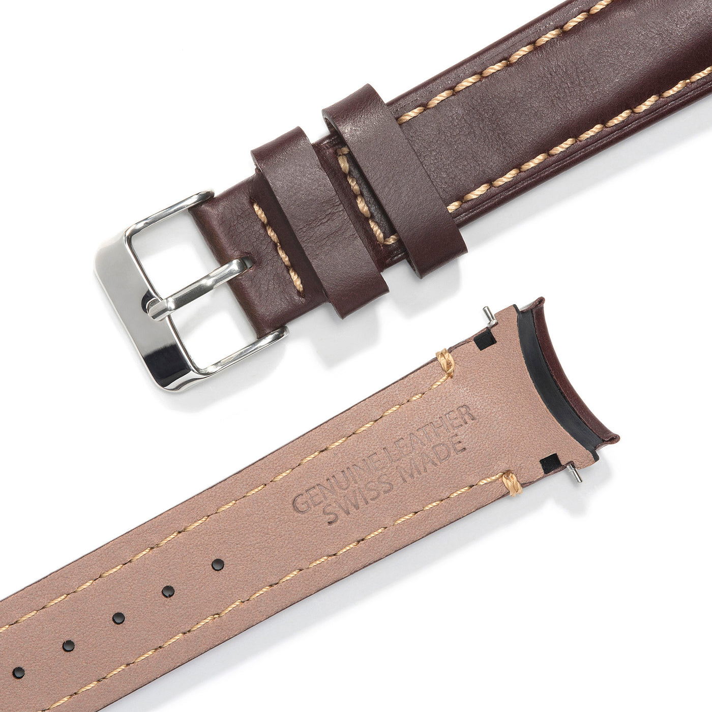 Brown Leather / Silver Buckle