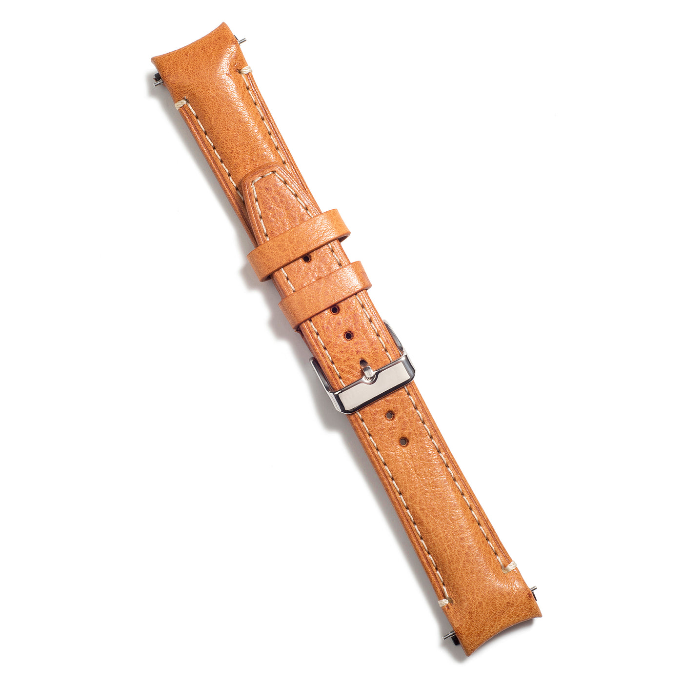 Tan Leather / Silver Buckle