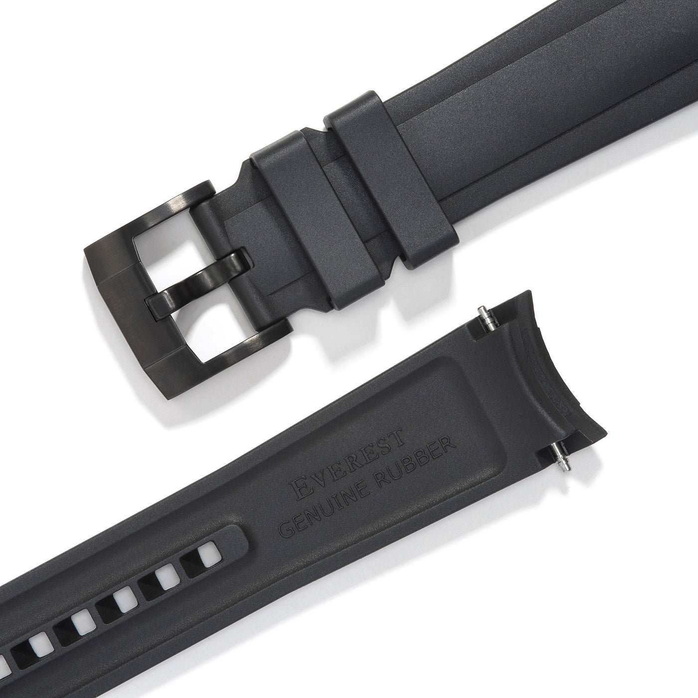 Black Rubber / Black Buckle Strap