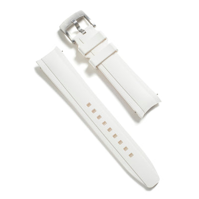 White Rubber / Silver Buckle / Standard