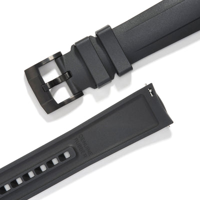 Black Rubber / Black Buckle