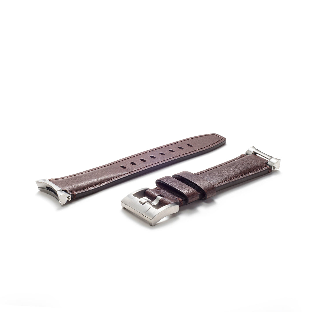 Steel End Link Leather Strap for Rolex Oyster Perpetual 39mm Watch