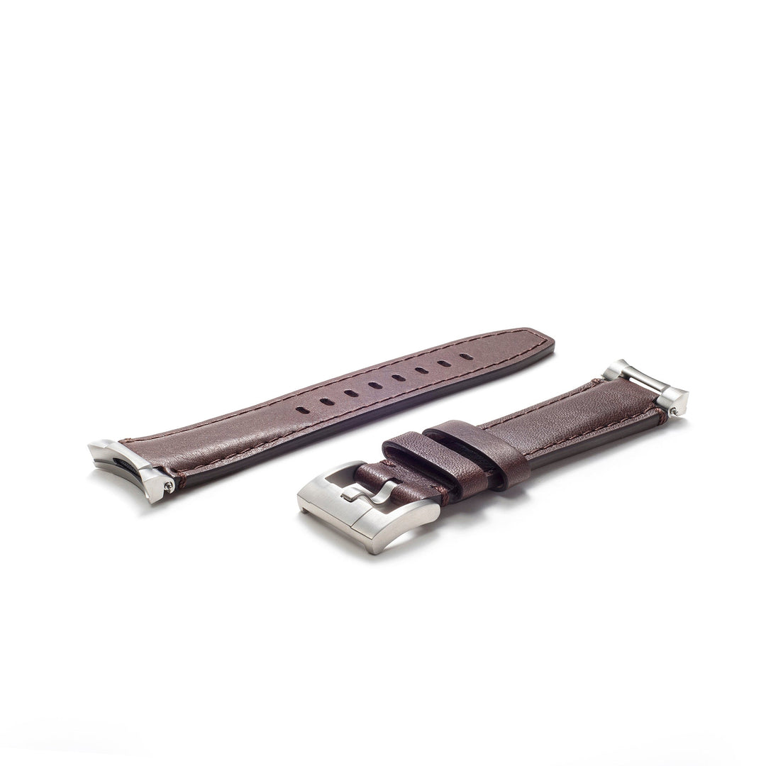 Steel End Link Leather Strap for Rolex Explorer II Watch | Everest