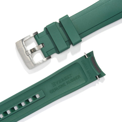 Green Rubber / Silver Buckle / Standard