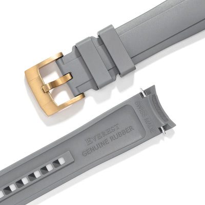 Gray Rubber / Gold Buckle / Standard