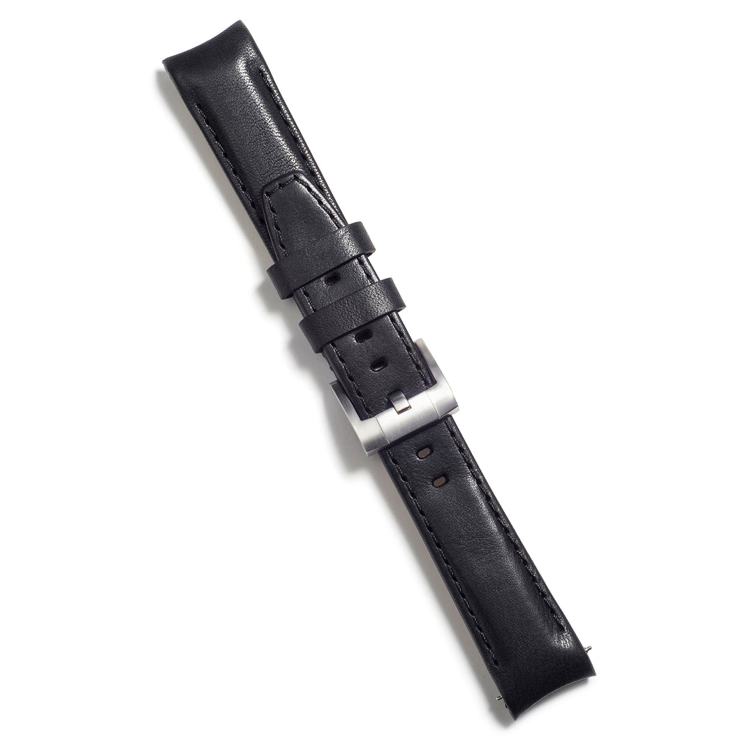 Curved End Leather Strap for Rolex Submariner Ceramic No-Date