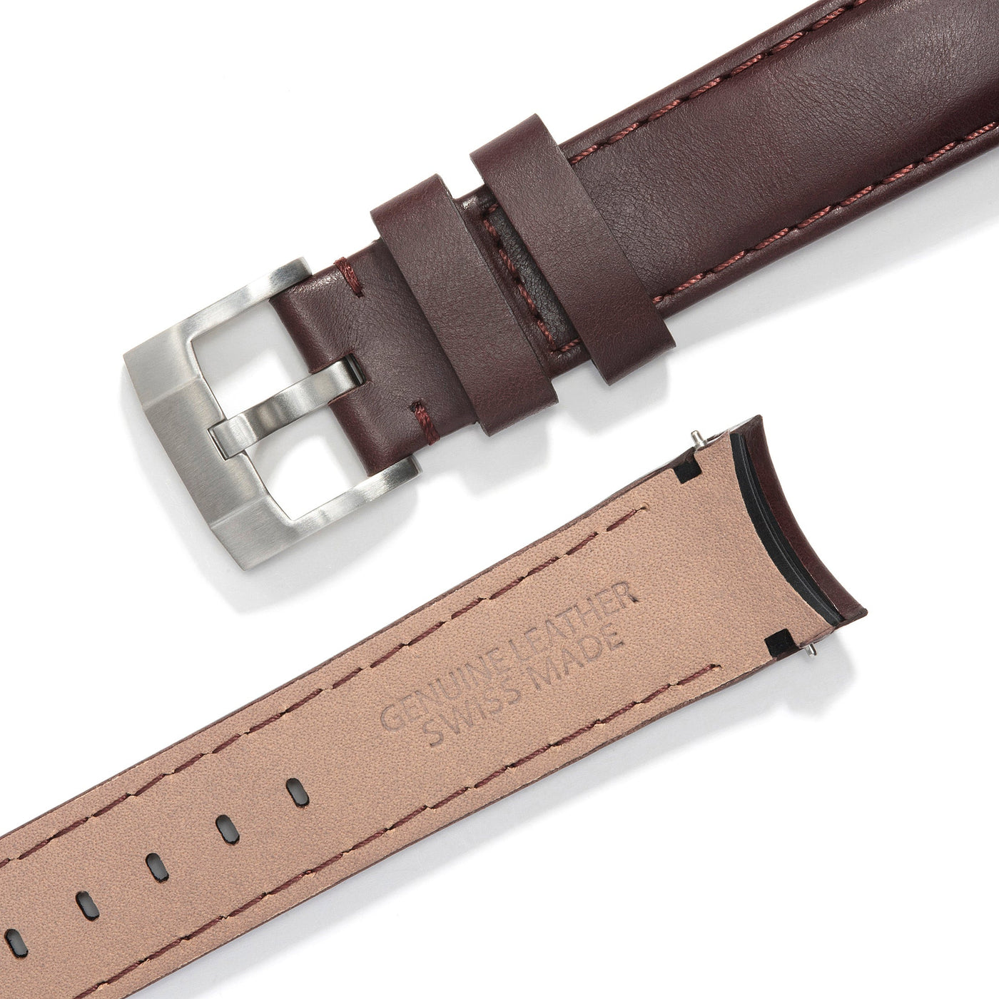 Brown Leather / Silver Buckle