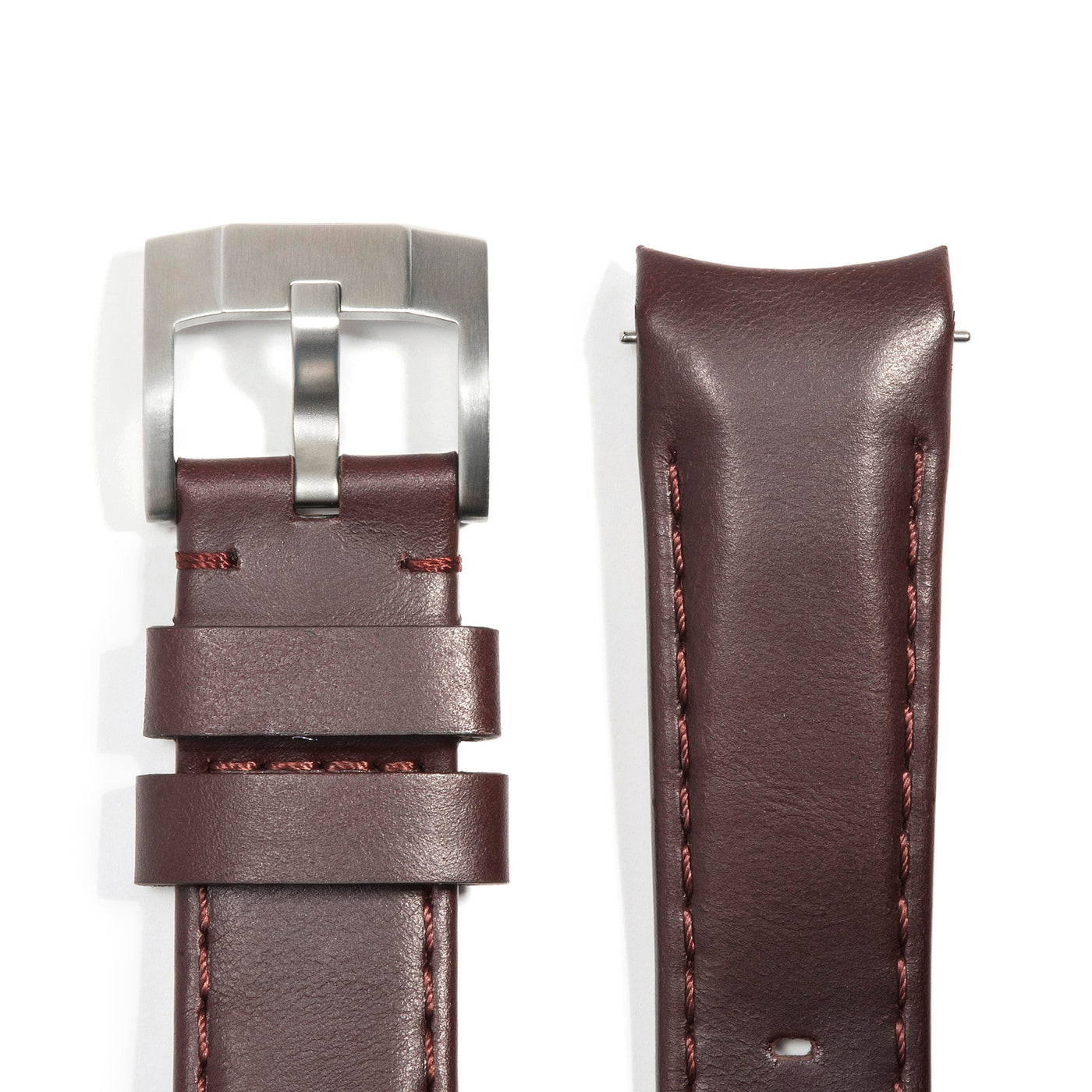 Brown Leather / Silver Buckle