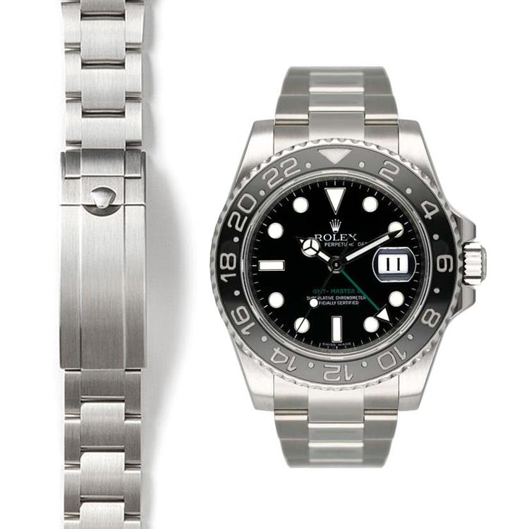 Oyster-Style Bracelet for Rolex GMT Master II Reference 116710 by Everest