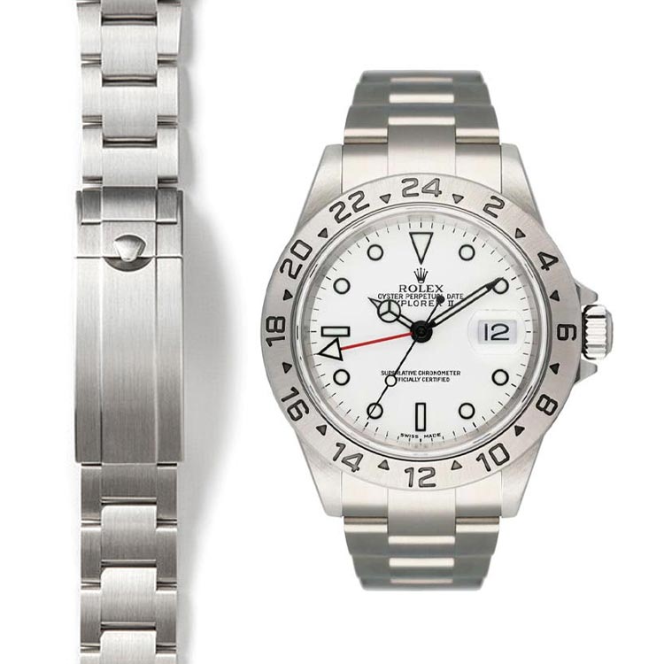 Oyster-Style Bracelet for Rolex Explorer II Reference 16550 & 16570 by Everest