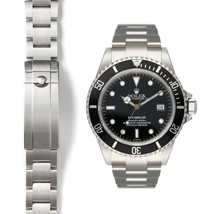 Oyster-Style Bracelet for Rolex Sea-Dweller Reference 16660 & 16600 by Everest