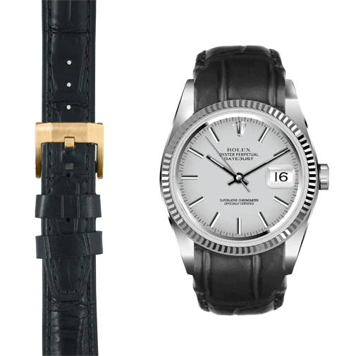 Rolex lady 2025 datejust leather strap