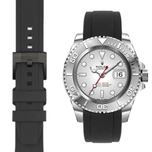 Rolex yacht discount master bracelet caoutchouc