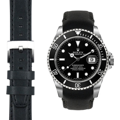 Curved End Leather Strap for Rolex Submariner Watch | Everest Bands