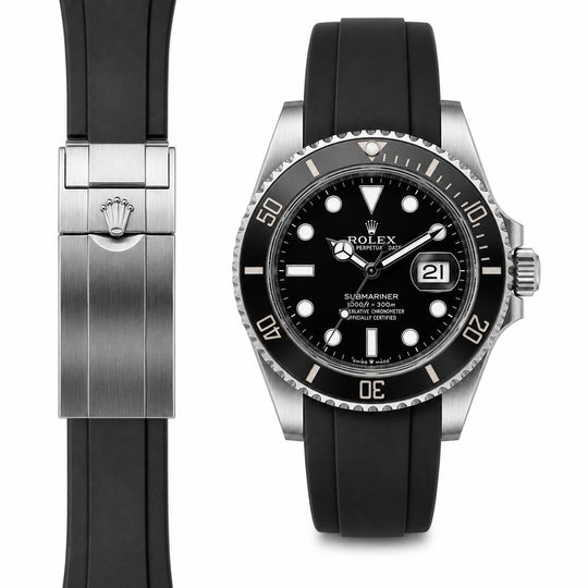 エベレスト Everest サブマリーナ Rolex ラバーバンド 41 Submariner Rolex The For Strap Perfect The Releases Everest ブラック 時計