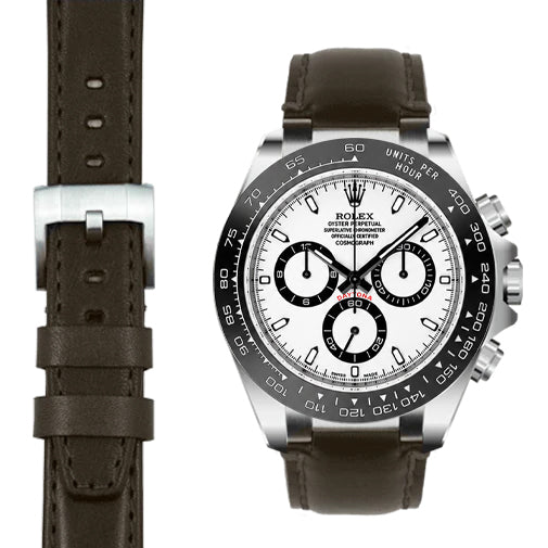 Chocolate Brown Leather / Silver Buckle