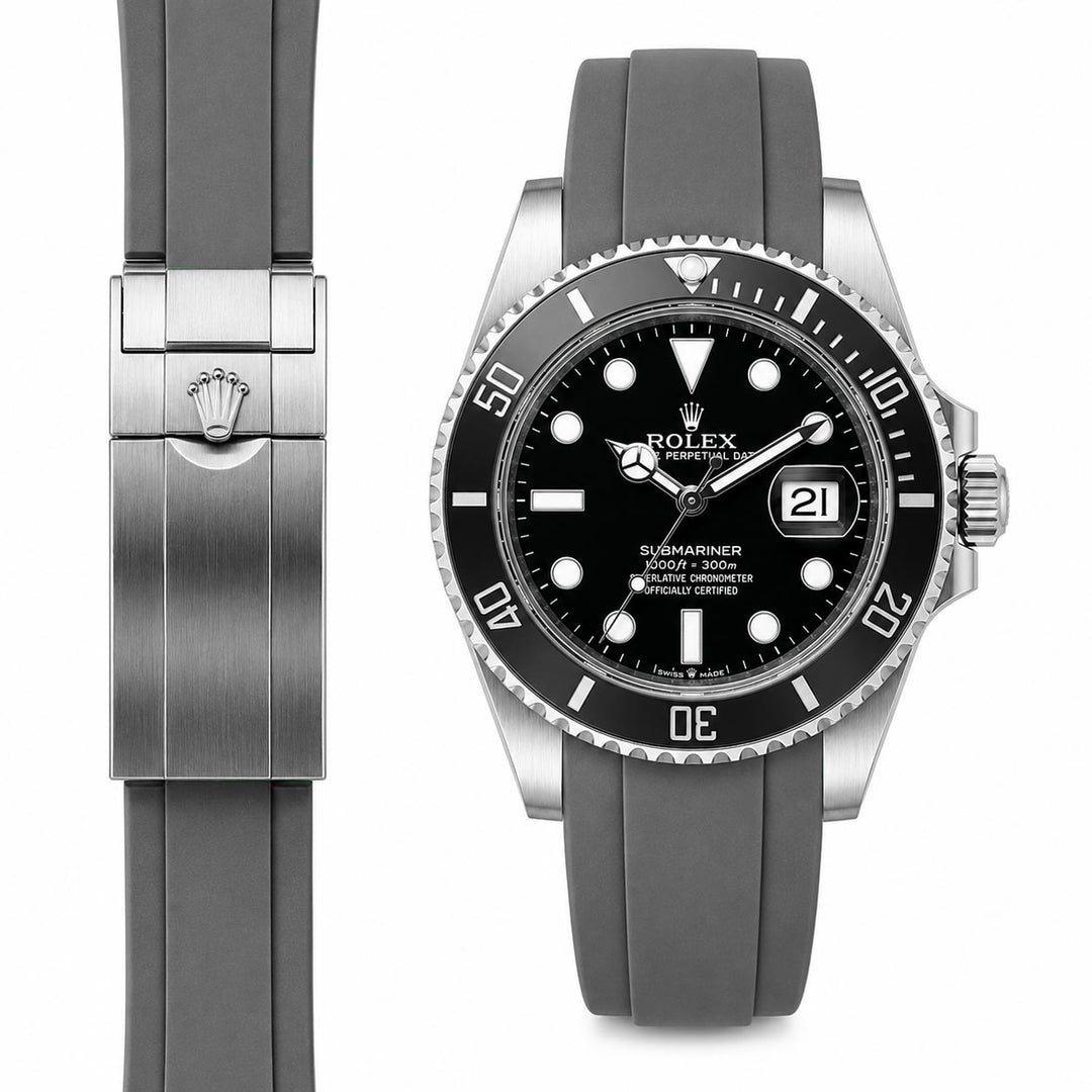 Rolex サブマリーナ Everest エベレスト ラバーバンド ブラック everest-grey-rubber-watch-