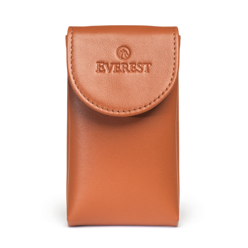Leather Watch Pouch in Cognac – Travel & Storage Case