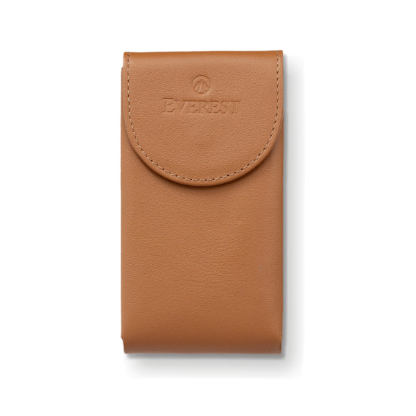 Leather Watch Pouch in Cognac – Travel & Storage Case