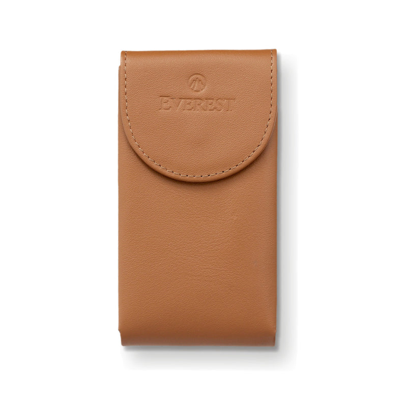 Leather Watch Pouch in Cognac – Travel & Storage Case
