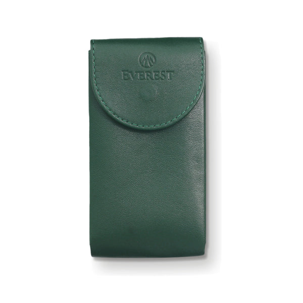 Leather Watch Pouch in Crown Green – Travel & Storage Case
