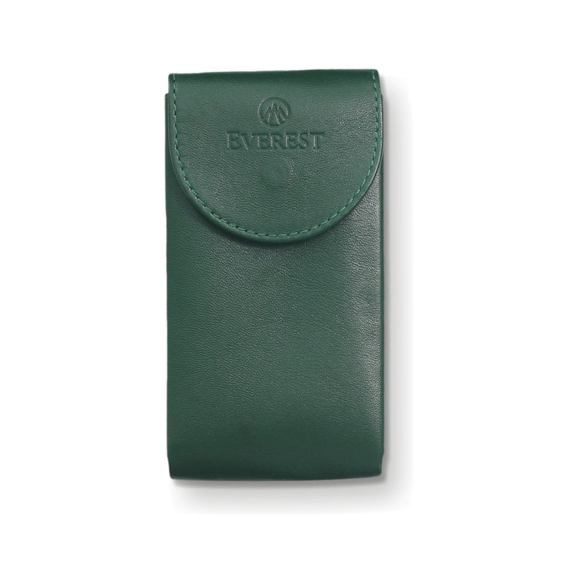 Leather Watch Pouch in Crown Green – Travel & Storage Case